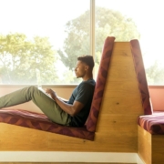 A man studying in sunlight, CampusCE Case Study, Princetone University